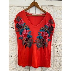 Anthropologie Aldomartins V-Neck Top